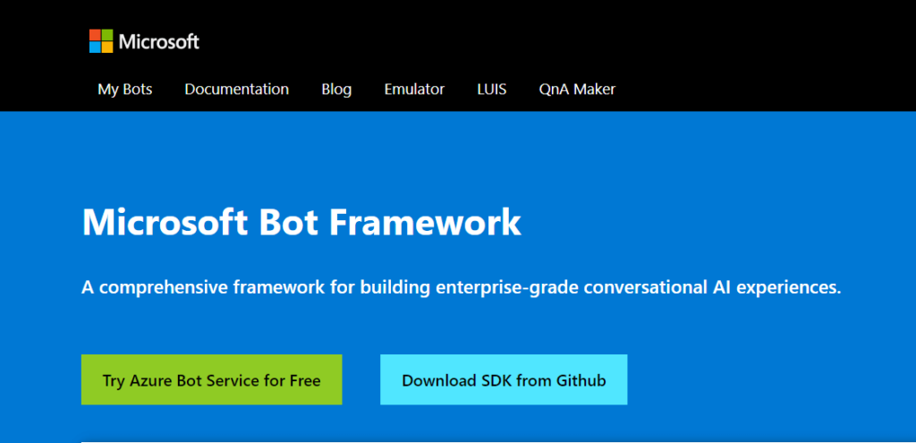 Microsoft Bot Framework Website Image