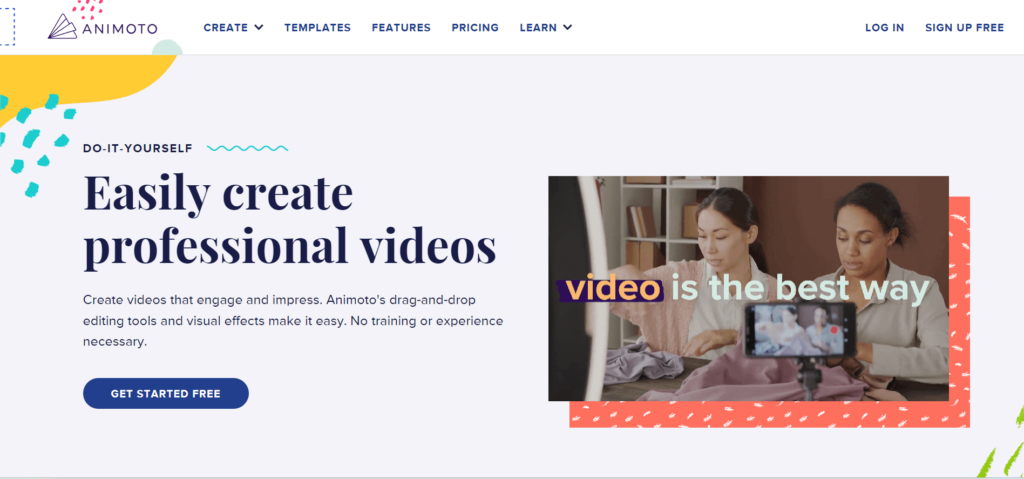 ANIMOTO Website Image