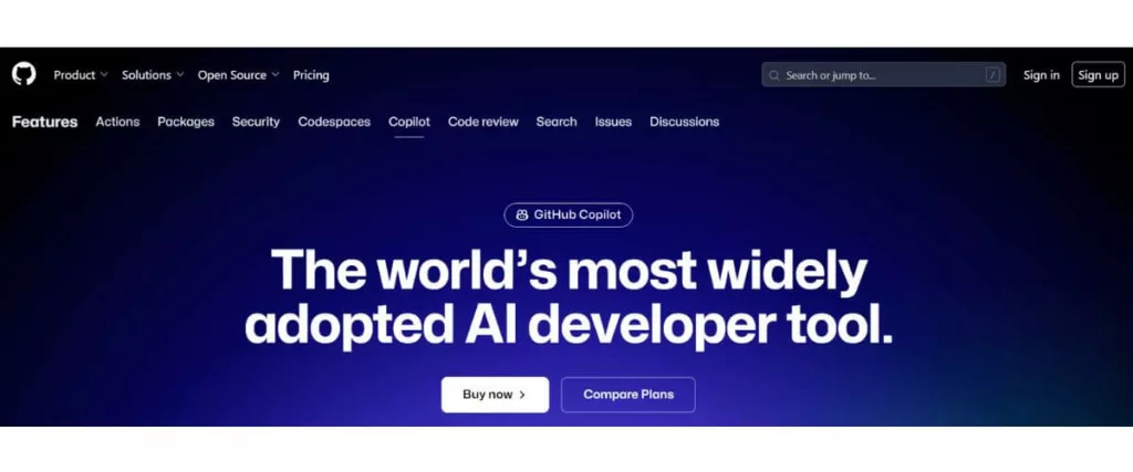 GitHub Copilot Website Image