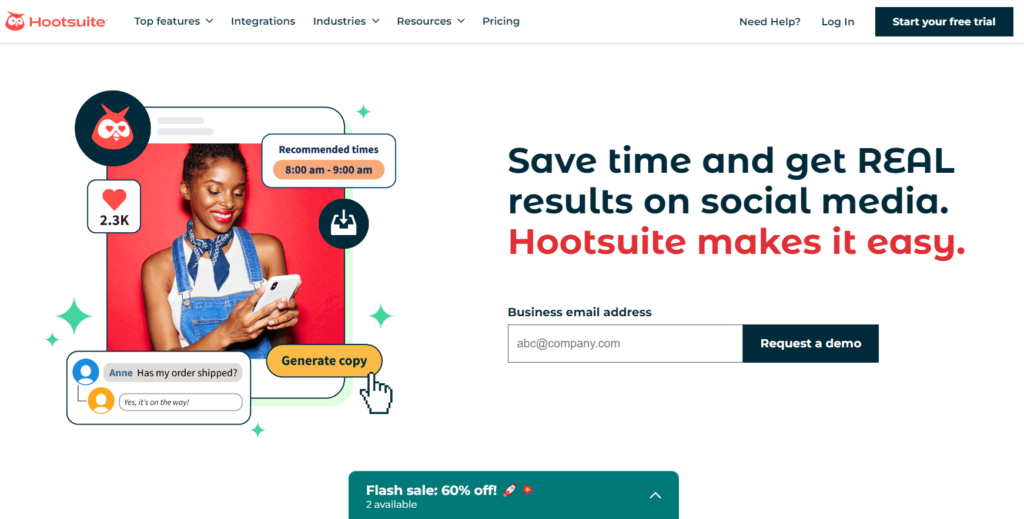 Hootsuite Website Image