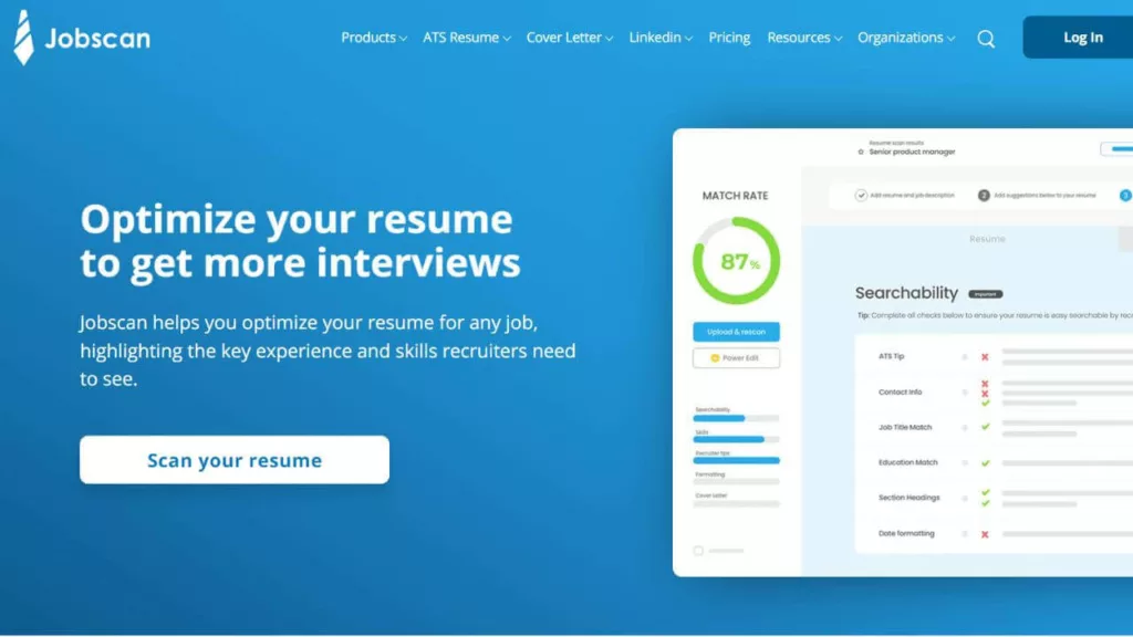 Jobscan Website Image