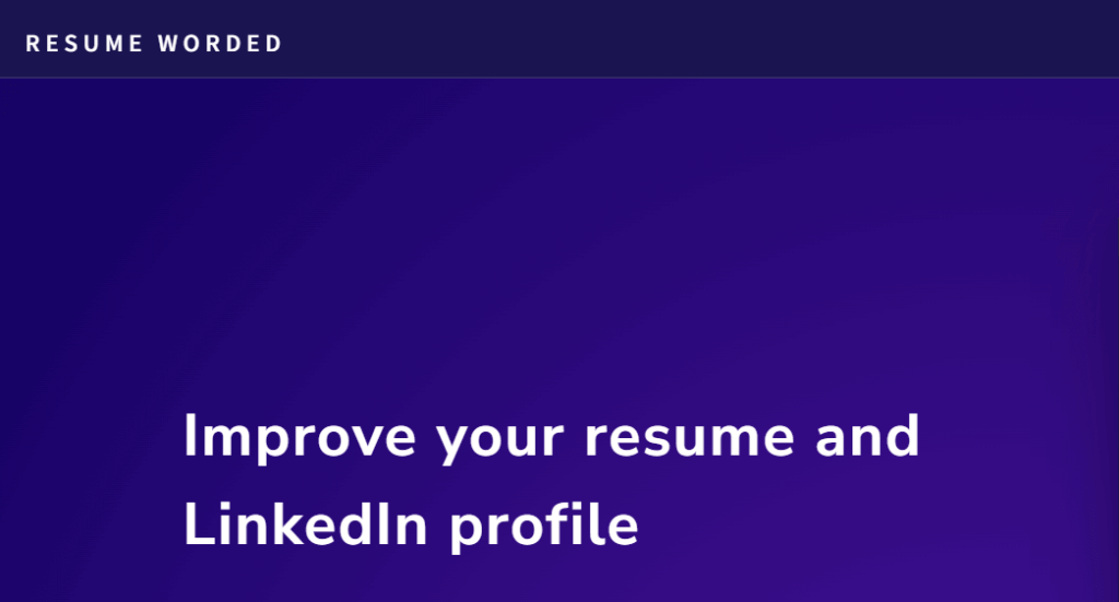 Resume Worded Website Image