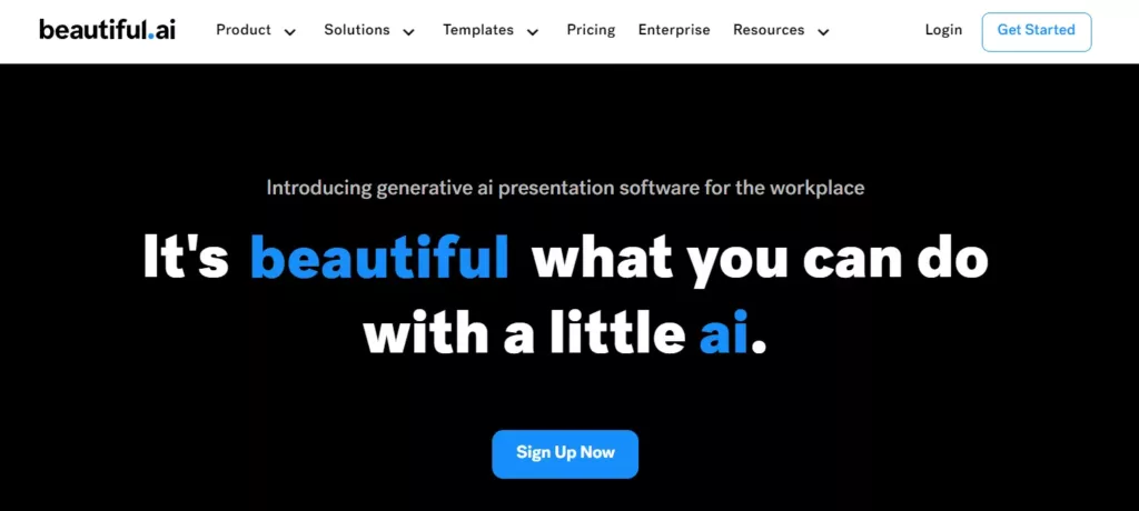 Beautiful AI Website Image