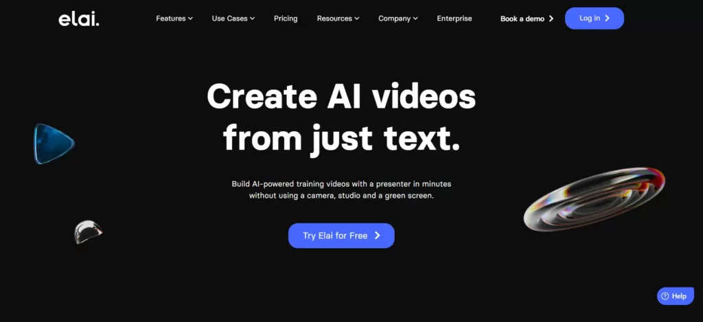 Elai AI Website Image